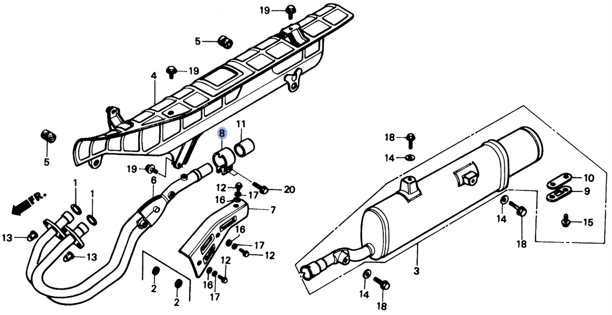 Honda OEM part 18373-HA7-671