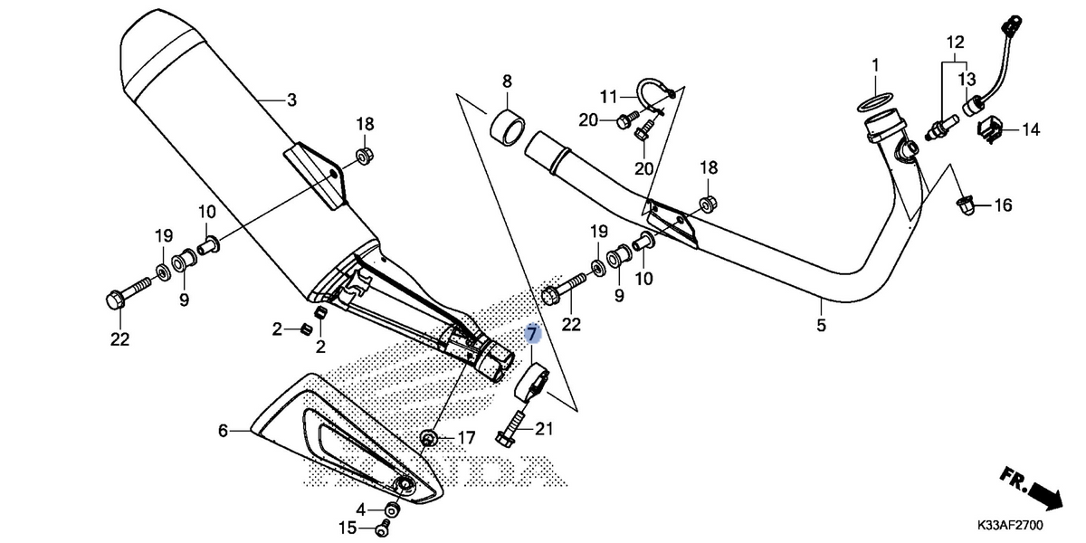 Honda OEM part 18373-K33-D00