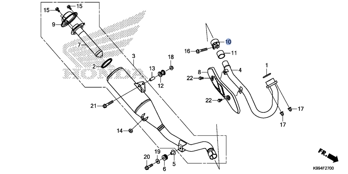 Honda OEM part 18373-K99-A00