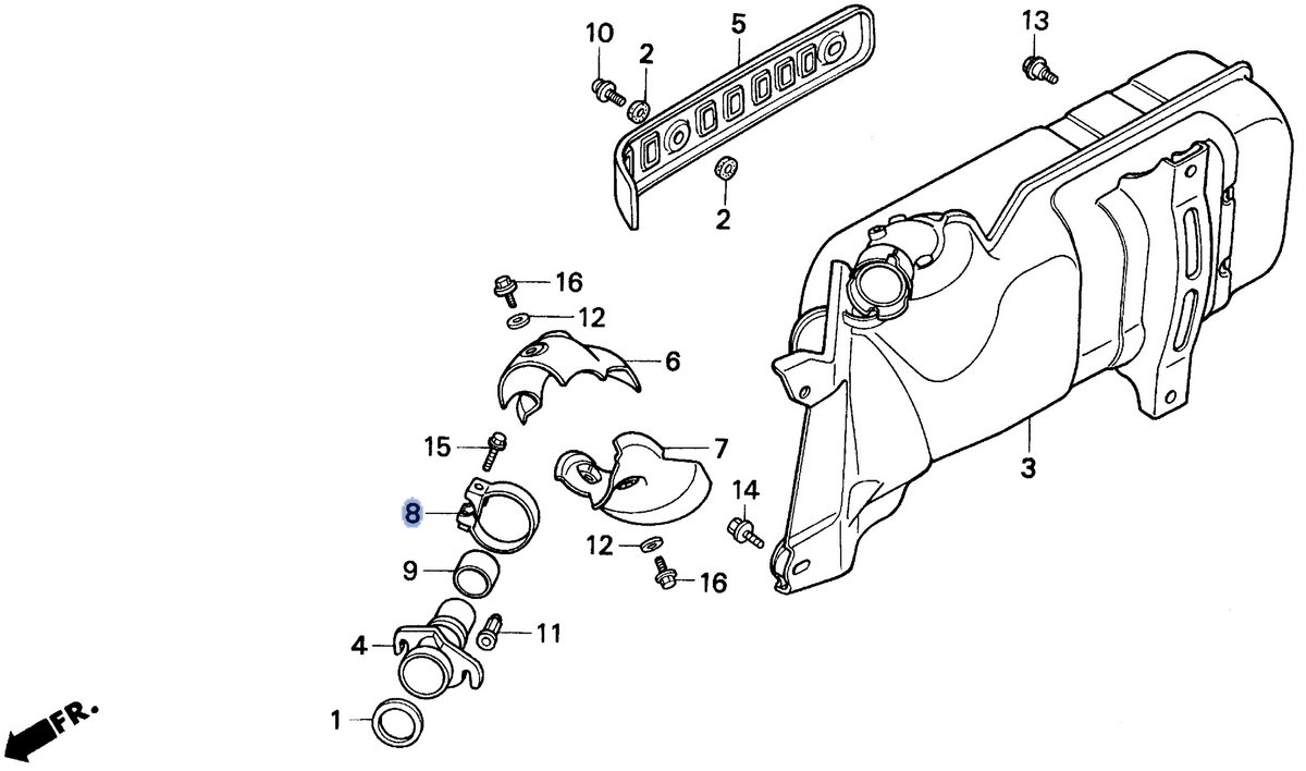 Honda OEM part 18373-KS4-000