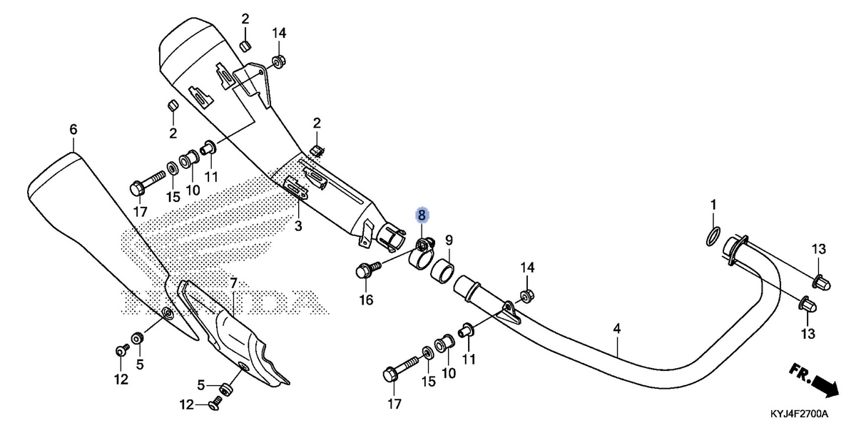 Honda OEM part 18373-KYJ-900