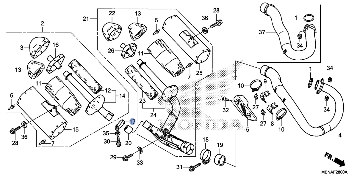 Honda OEM part 18373-ML4-003