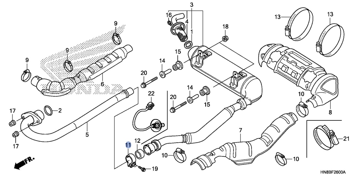 Honda OEM part 18373-MR5-000