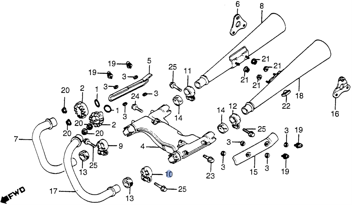Honda OEM part 18374-413-000