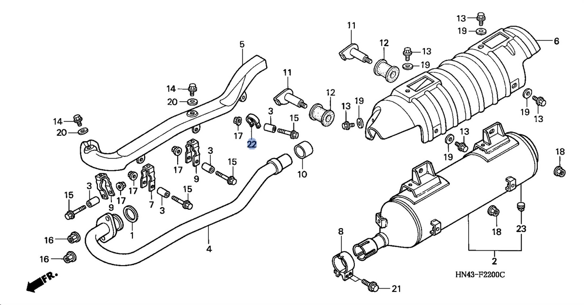 Honda OEM part 18374-HN5-670