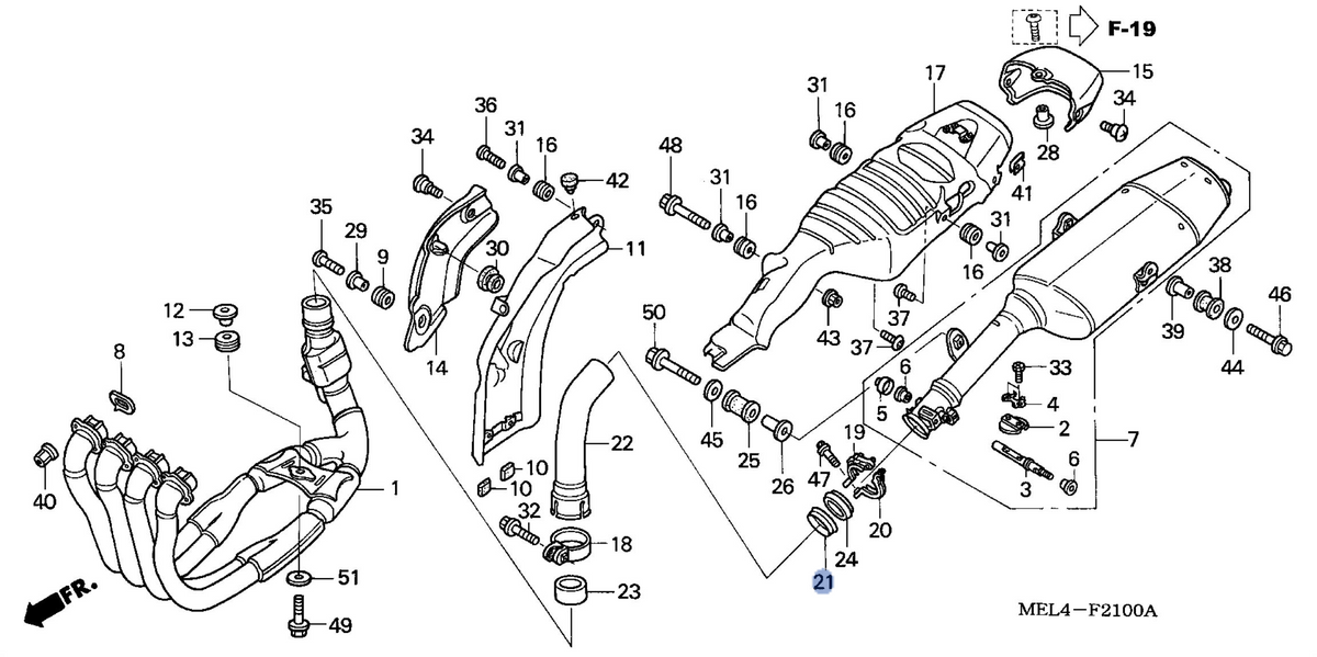 Honda OEM part 18375-MEL-010