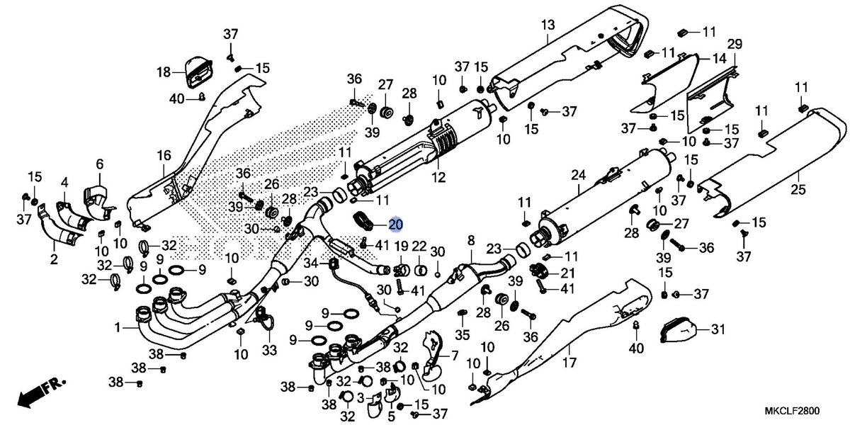Honda OEM part 18375-MKC-A00