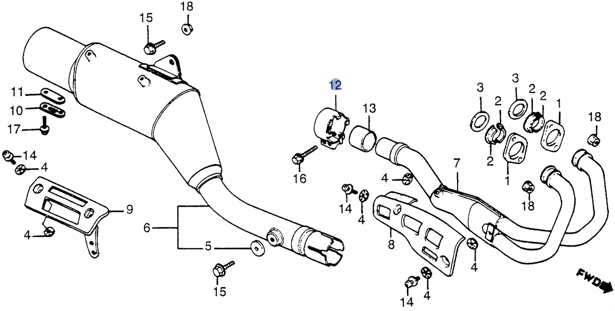 Honda OEM part 18376-KG0-003