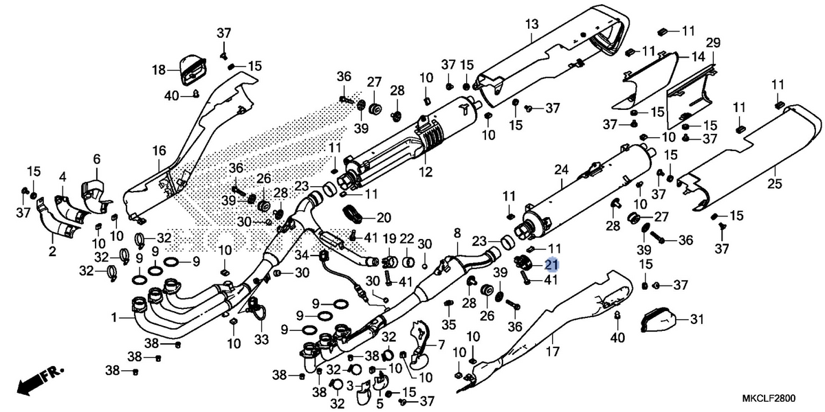 Honda OEM part 18376-MKC-A00