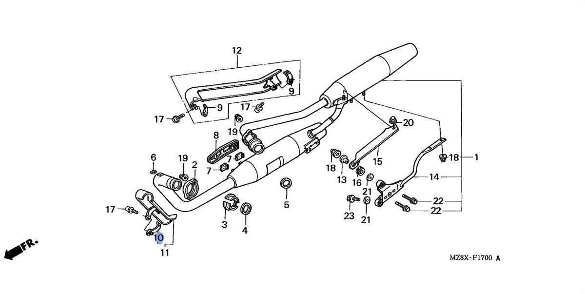 Honda OEM part 18377-MR1-000