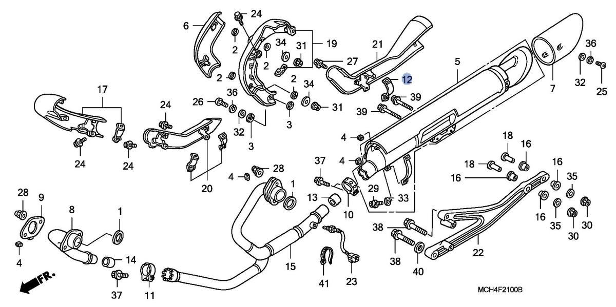 Honda OEM part 18379-MCH-000