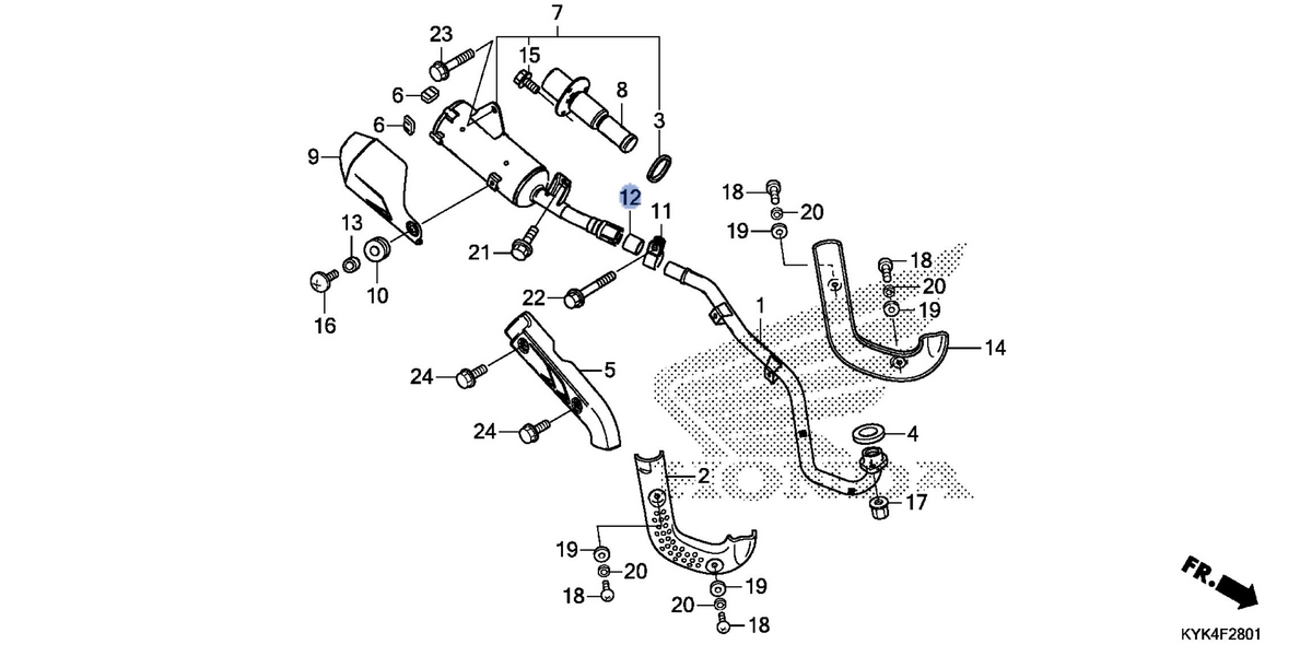 Honda OEM part 18391-K28-A60