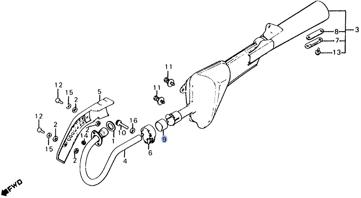 Honda OEM part 18391-KJ3-700