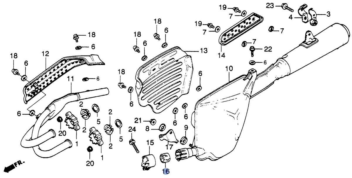 Honda OEM part 18391-MB0-891