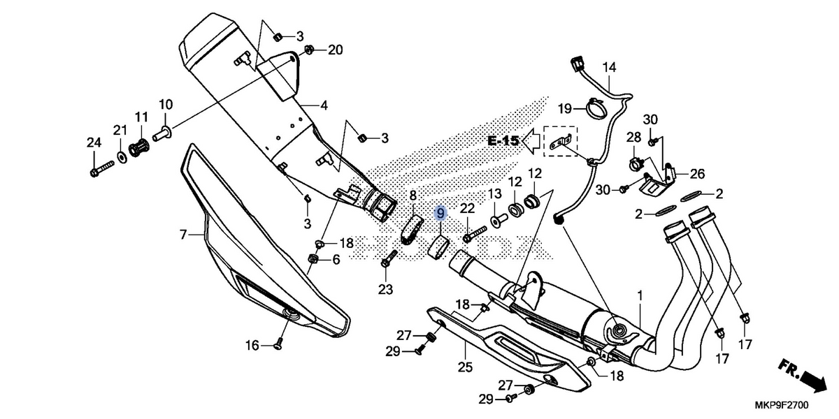 Honda OEM part 18391-MJW-J01
