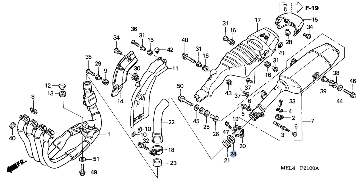 Honda OEM part 18392-MEL-000