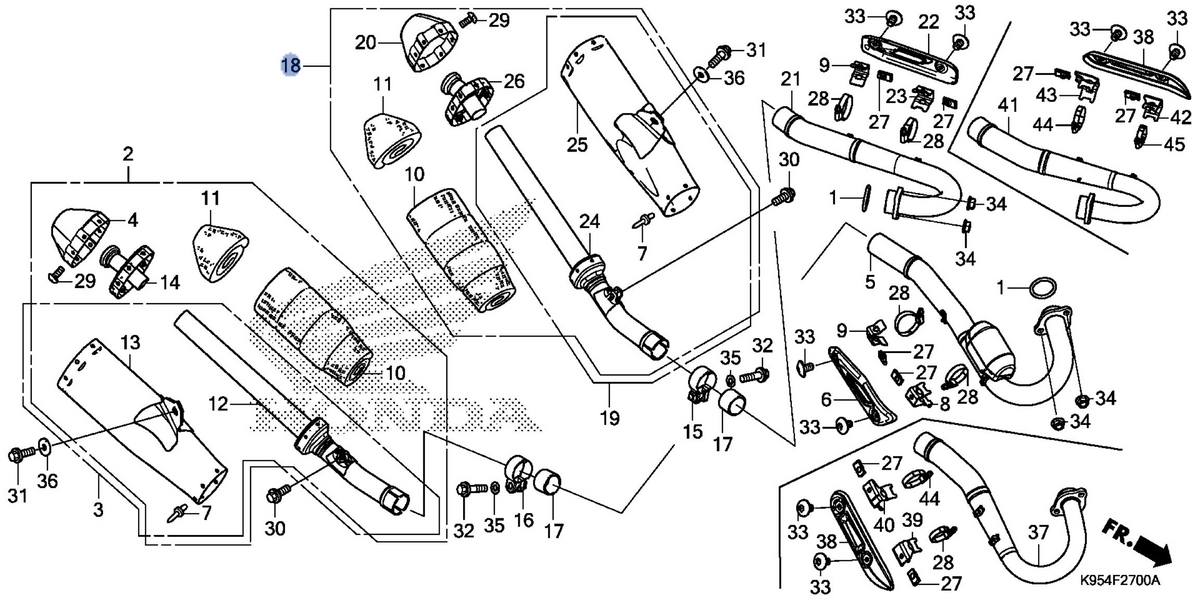Honda OEM part 18400-K95-A20