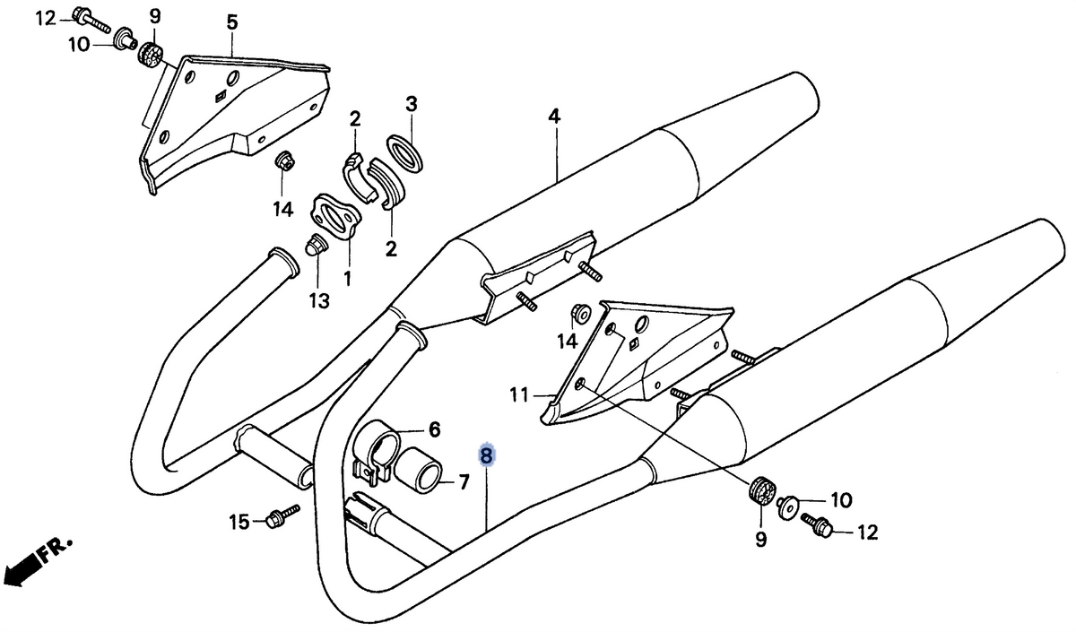 Honda OEM part 18400-KEN-670