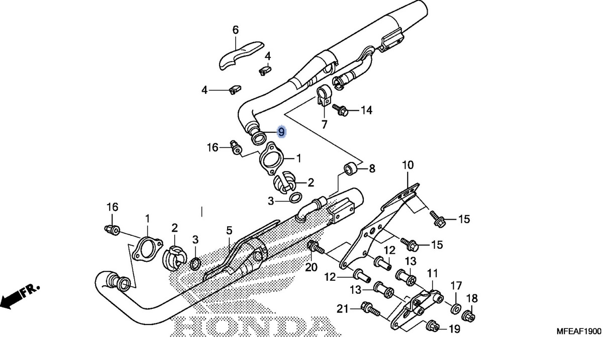 Honda OEM part 18400-MEG-A61