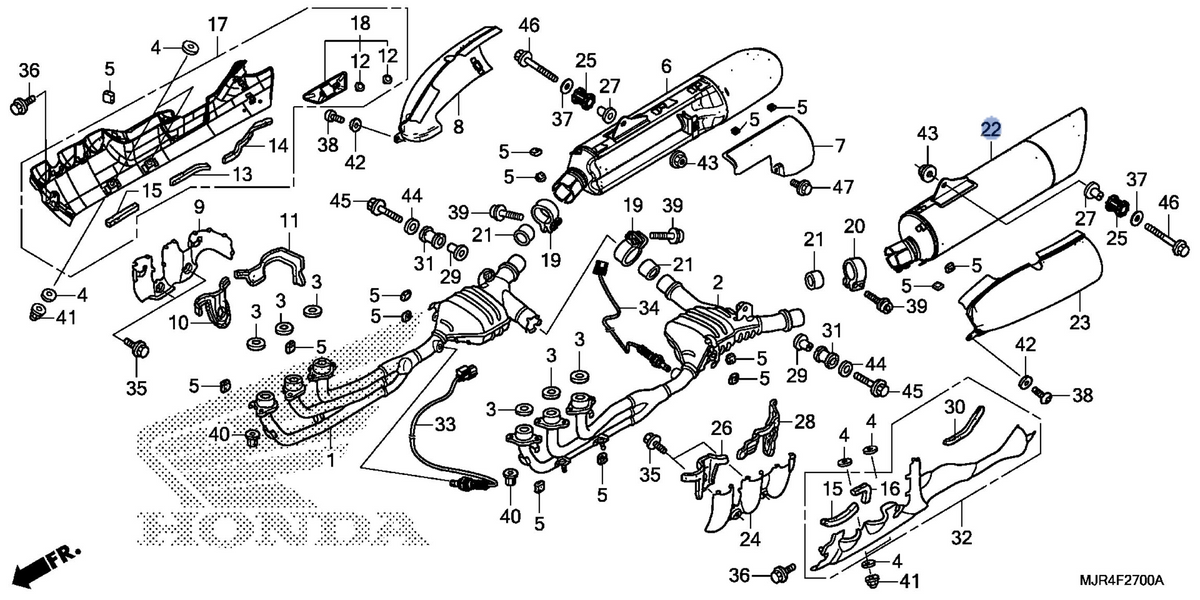 Honda OEM part 18400-MJR-671
