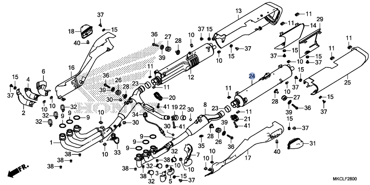 Honda OEM part 18400-MKC-A01