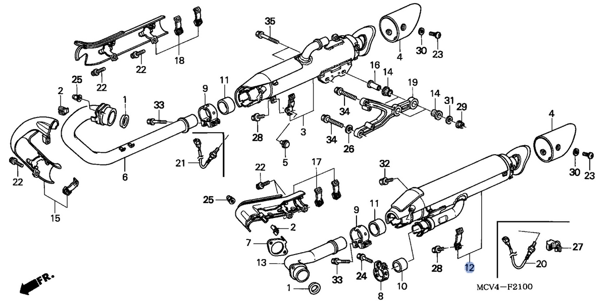 Honda OEM part 18405-MCV-670