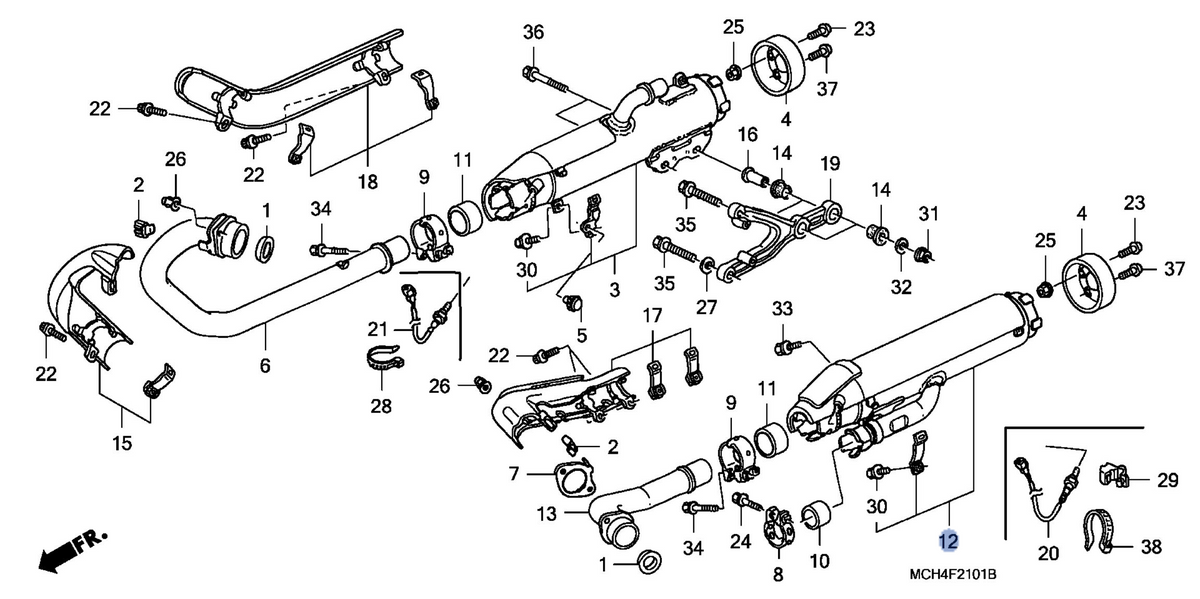Honda OEM part 18405-MCV-D01