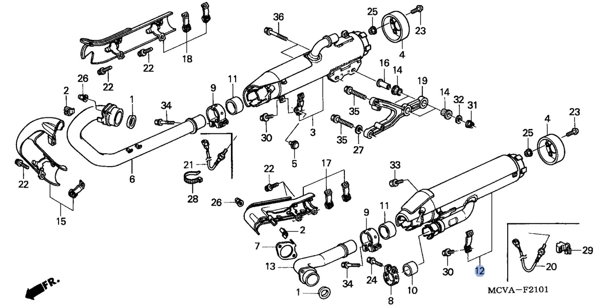 Honda OEM part 18405-MCV-N41