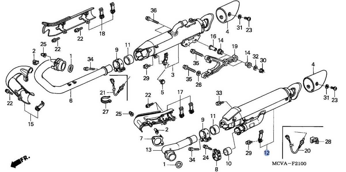 Honda OEM part 18405-MCV-R11
