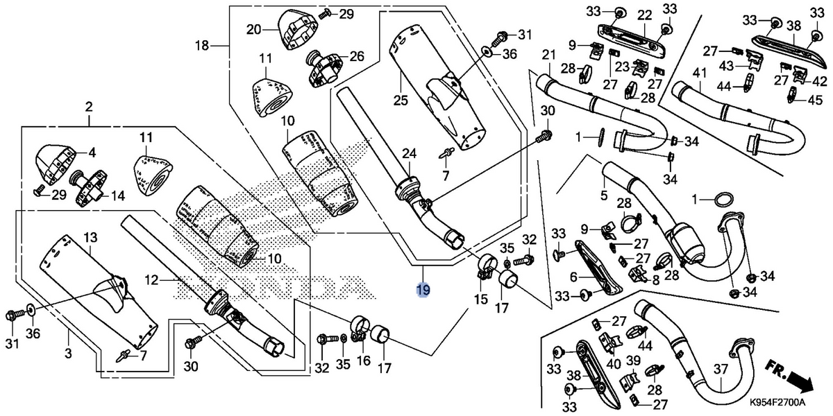Honda OEM part 18410-K95-A60