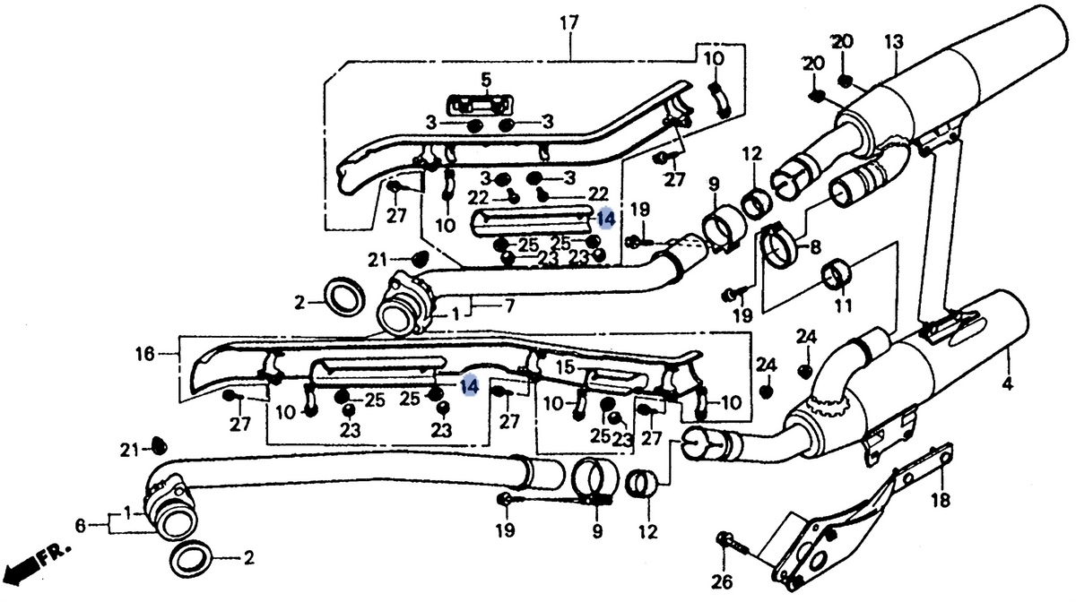 Honda OEM part 18411-MM8-880