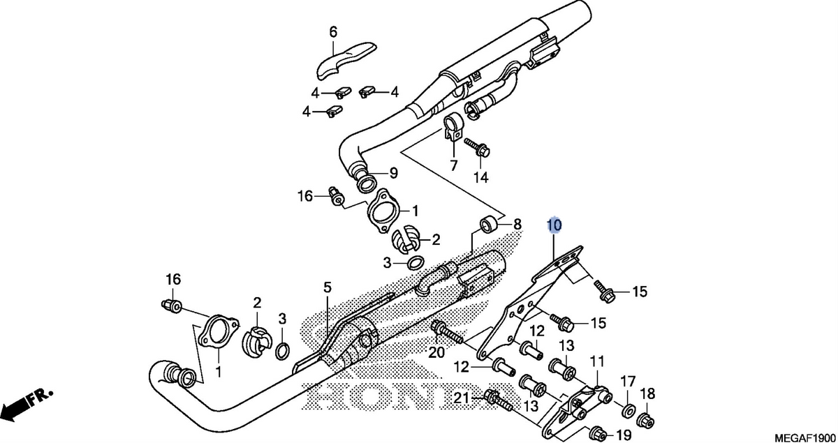 Honda OEM part 18415-MFE-670