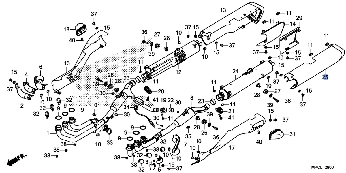 Honda OEM part 18415-MKC-A01