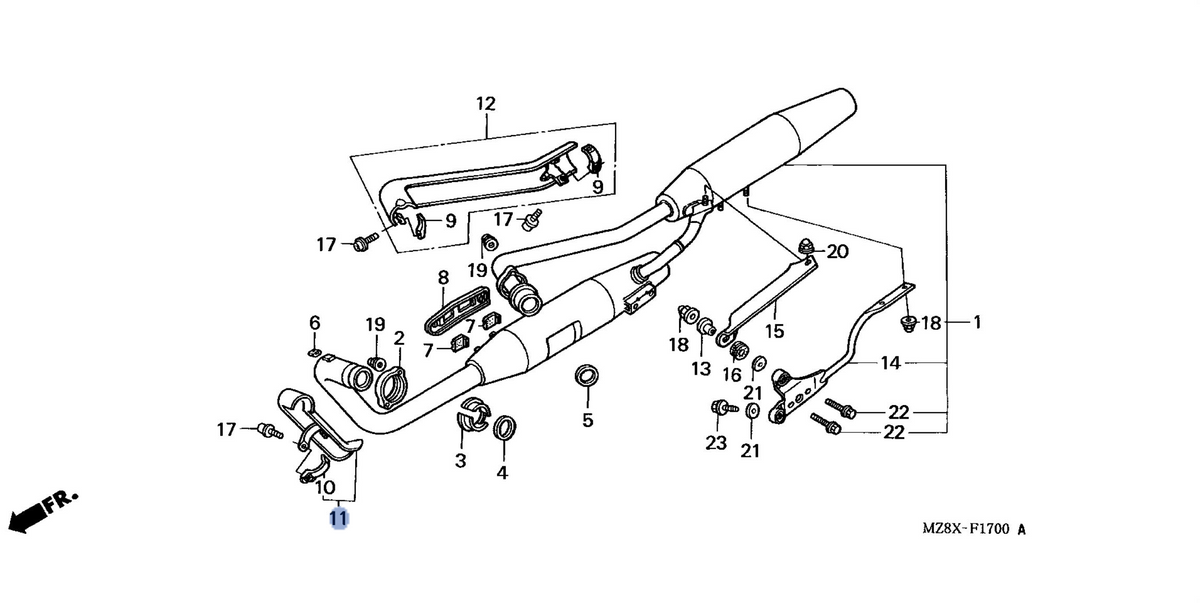 Honda OEM part 18415-MR1-003