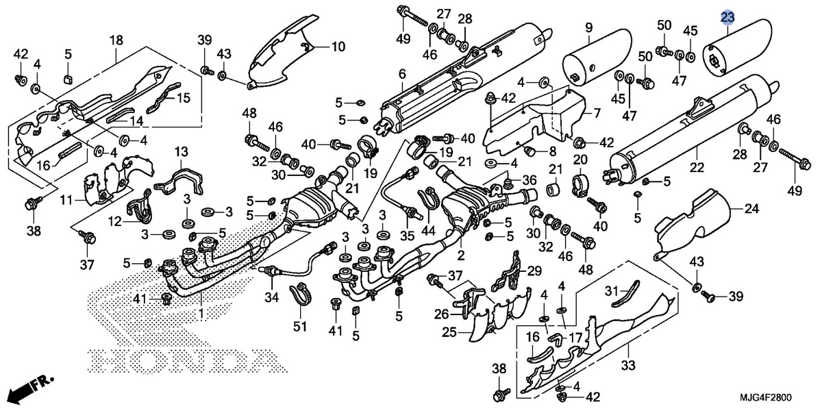 Honda OEM part 18416-MJG-305