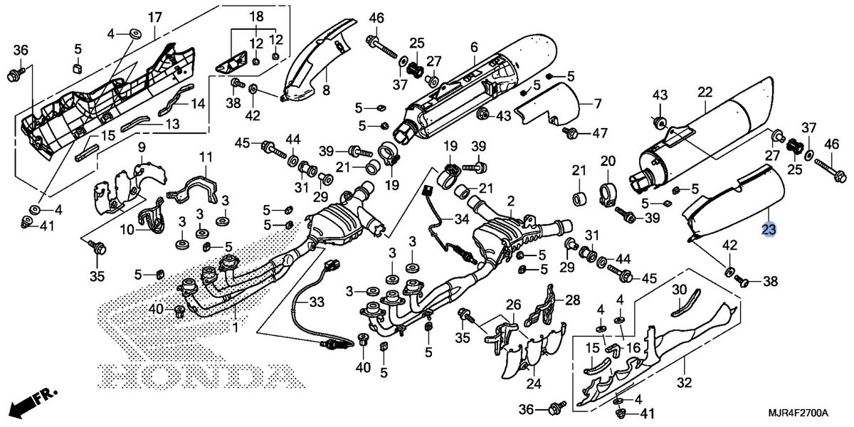 Honda OEM part 18417-MJR-671
