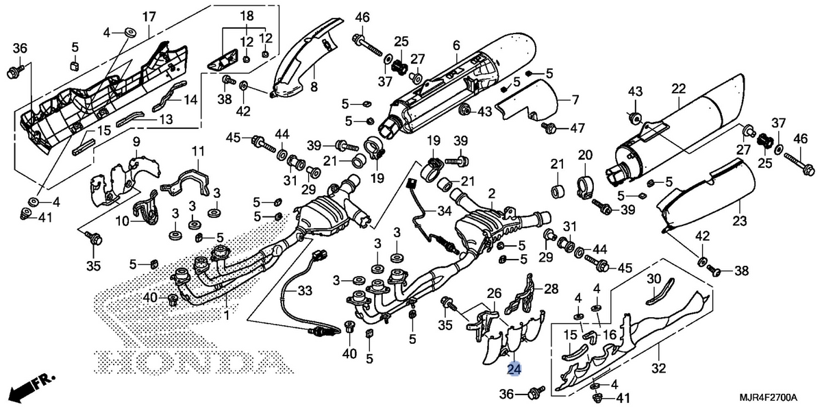 Honda OEM part 18418-MCA-000