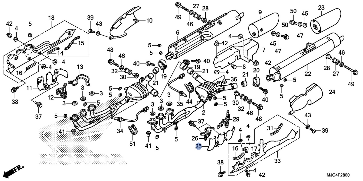 Honda OEM part 18418-MJG-A10