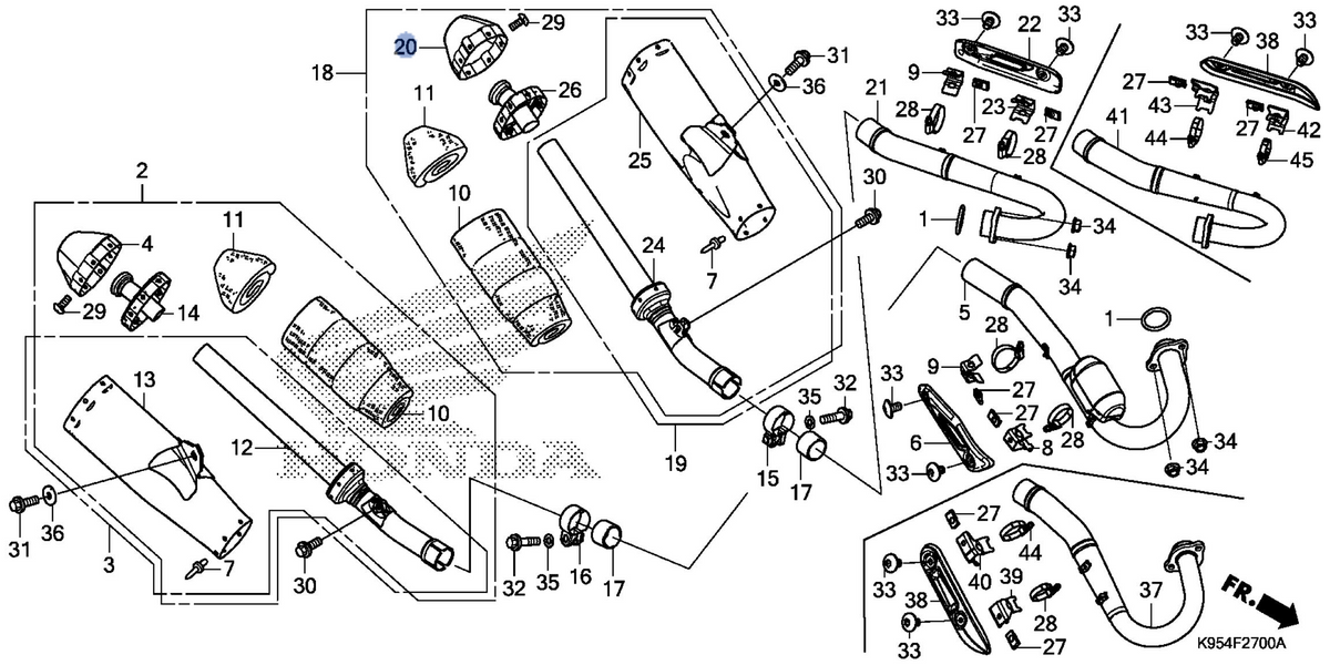 Honda OEM part 18418-MKE-A00