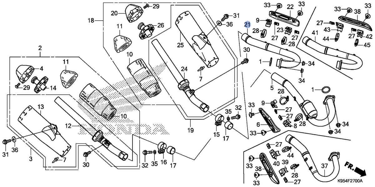 Honda OEM part 18420-K95-A20