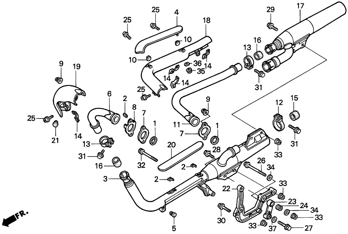 Honda OEM part 18420-MAH-610
