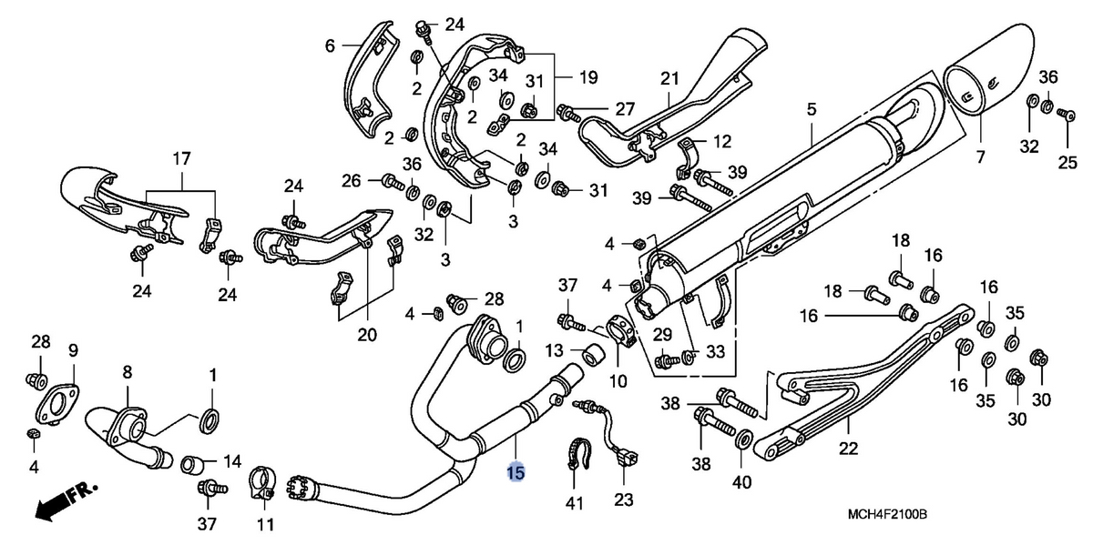 Honda OEM part 18420-MCH-670