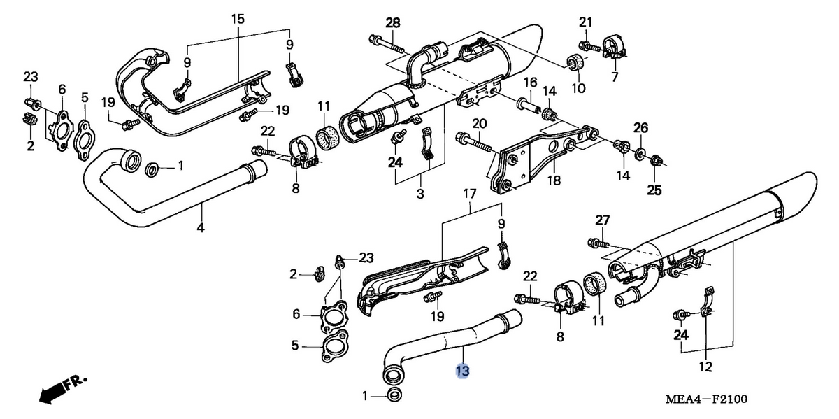 Honda OEM part 18420-MEA-670