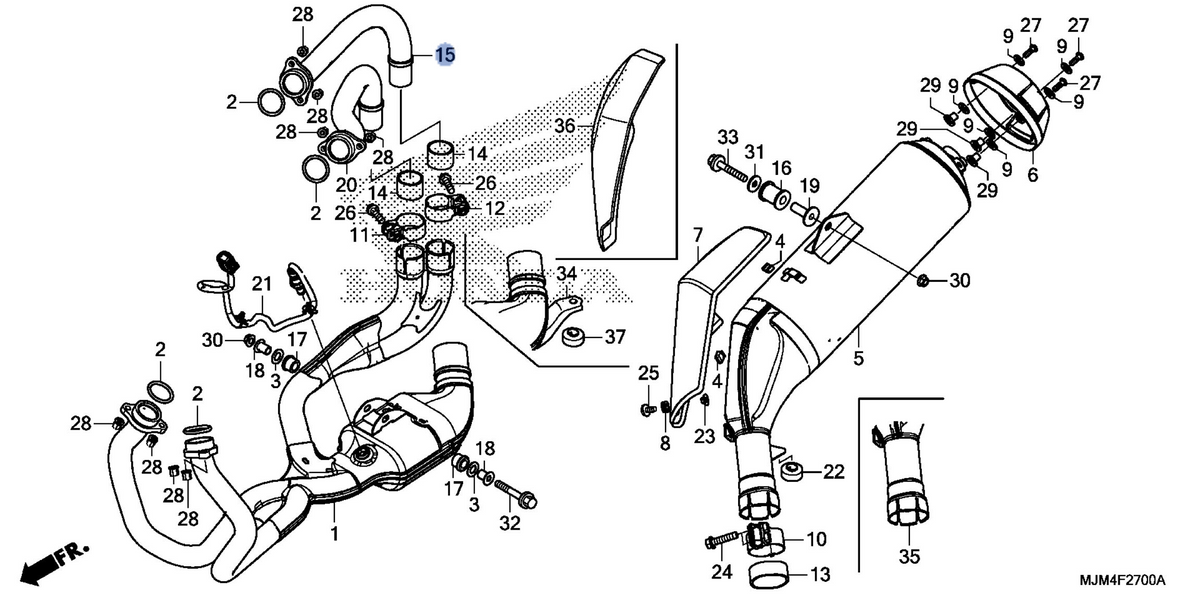 Honda OEM part 18420-MGY-640