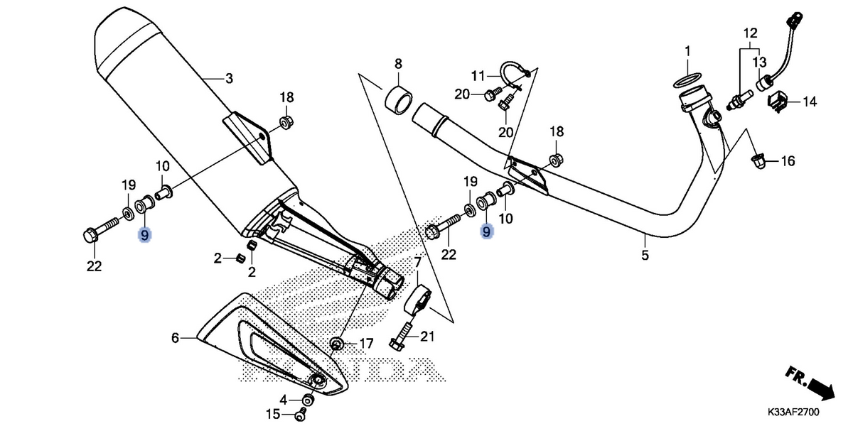 Honda OEM part 18421-K75-A50