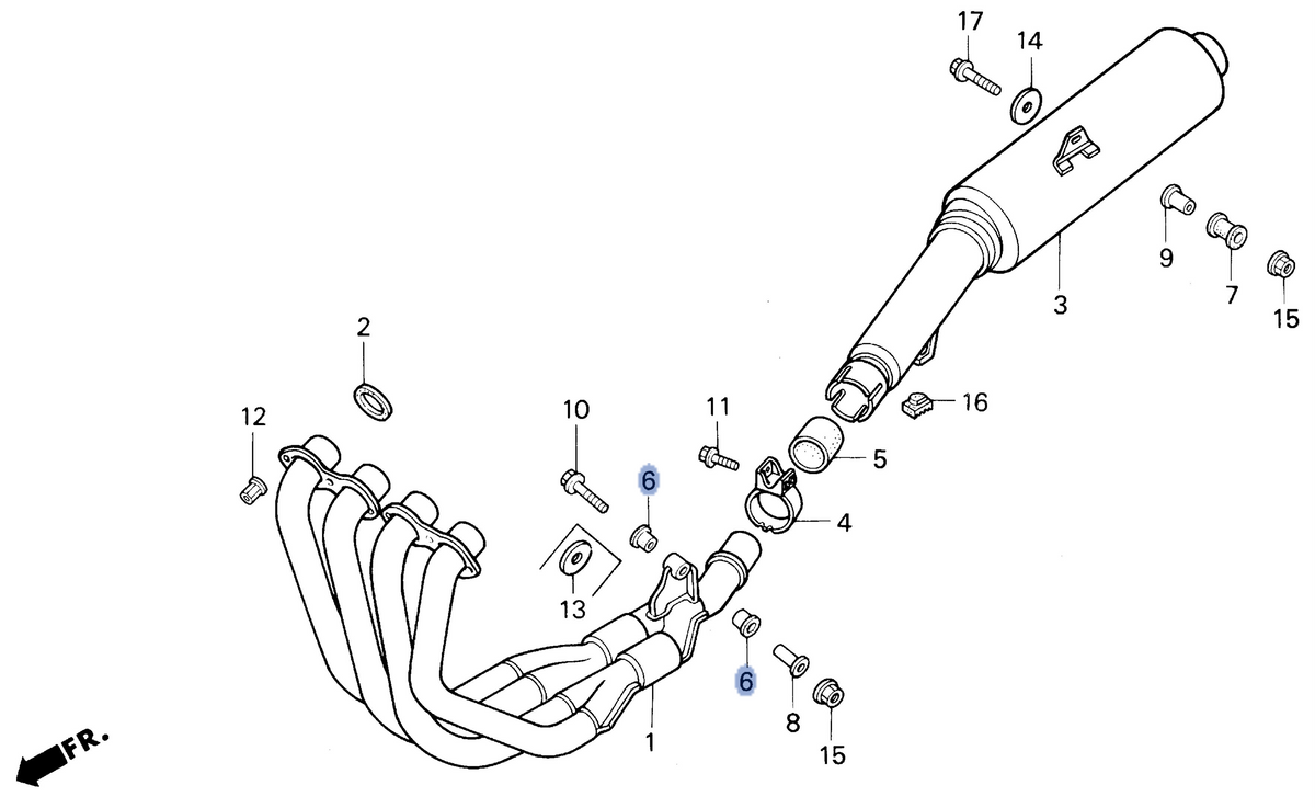 Honda OEM part 18421-KAF-000