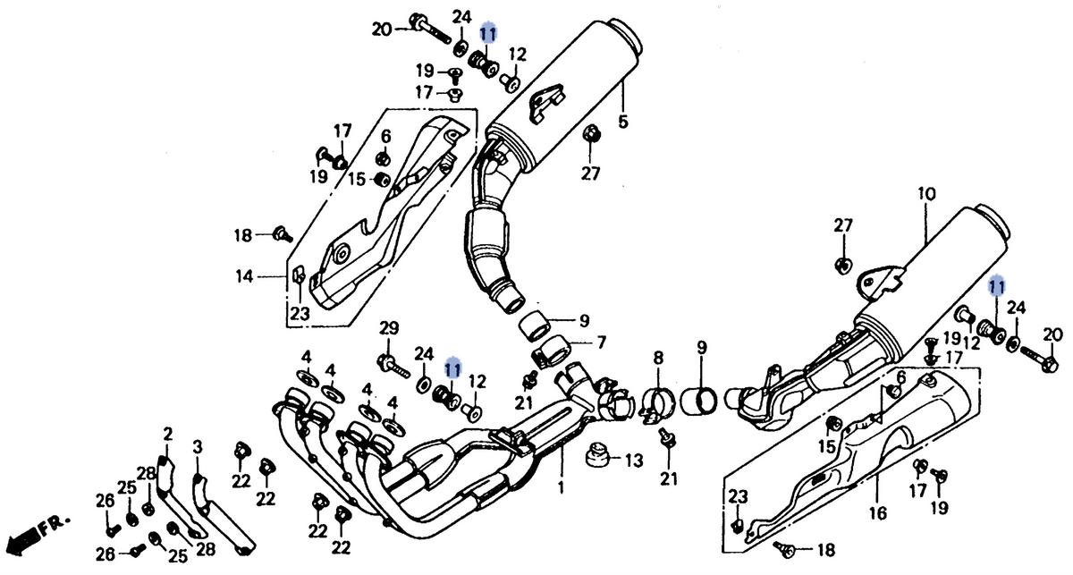 Honda OEM part 18421-MA6-000