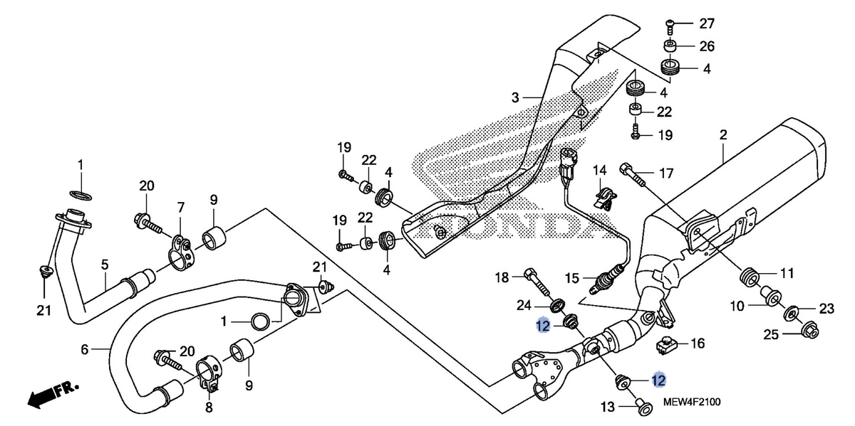 Honda OEM part 18421-MBL-D00