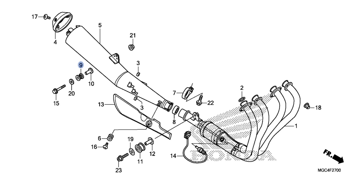 Honda OEM part 18421-MBT-D21