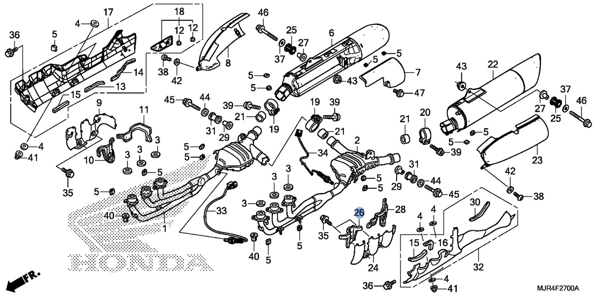 Honda OEM part 18421-MCA-000